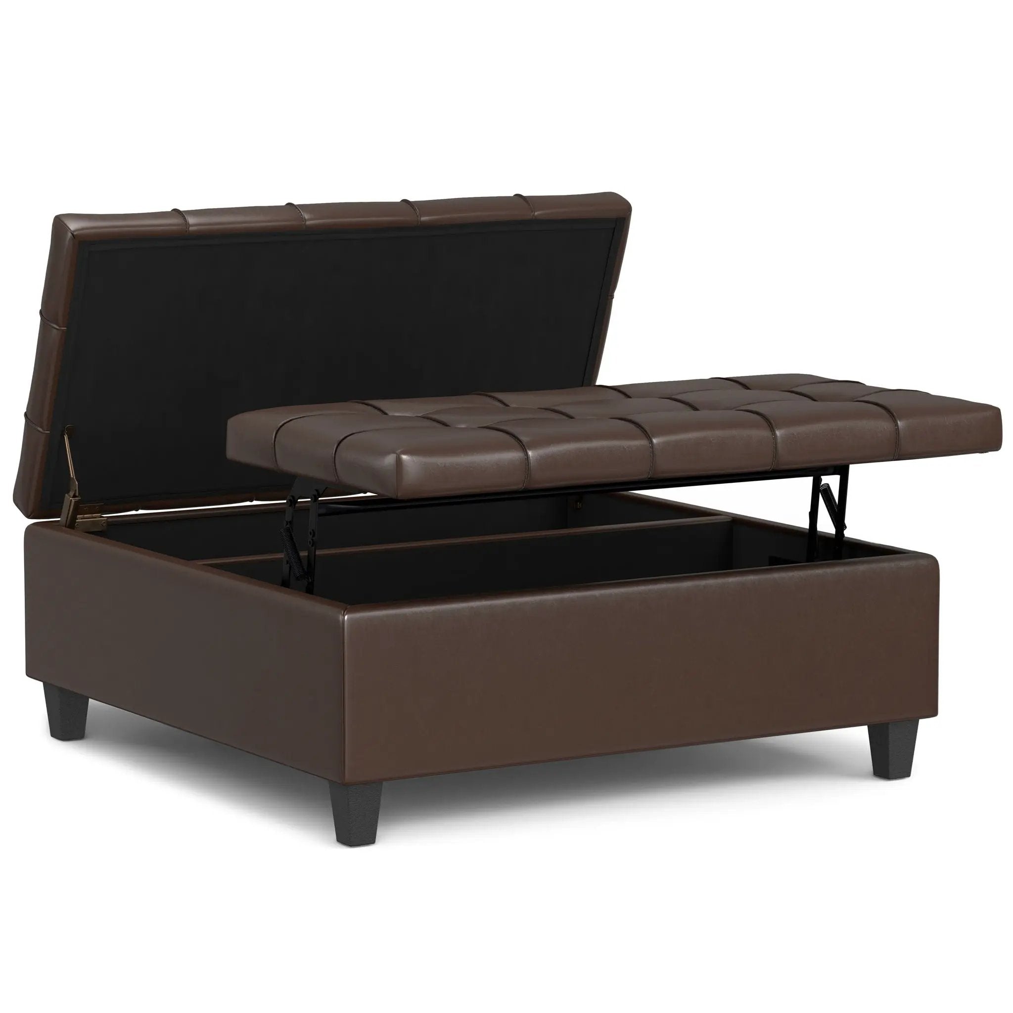Harrison - Upholstered Coffee Table Storage Ottoman by Unique Piece Furniture