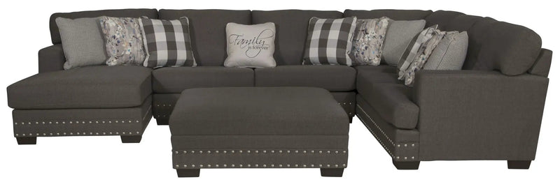 Crawford - Sectional With Cocktail Ottoman by Unique Piece Furniture