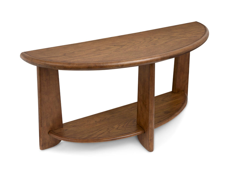 Tanner - Demilune Sofa Table - Tawny Brown, photo 2 of 7