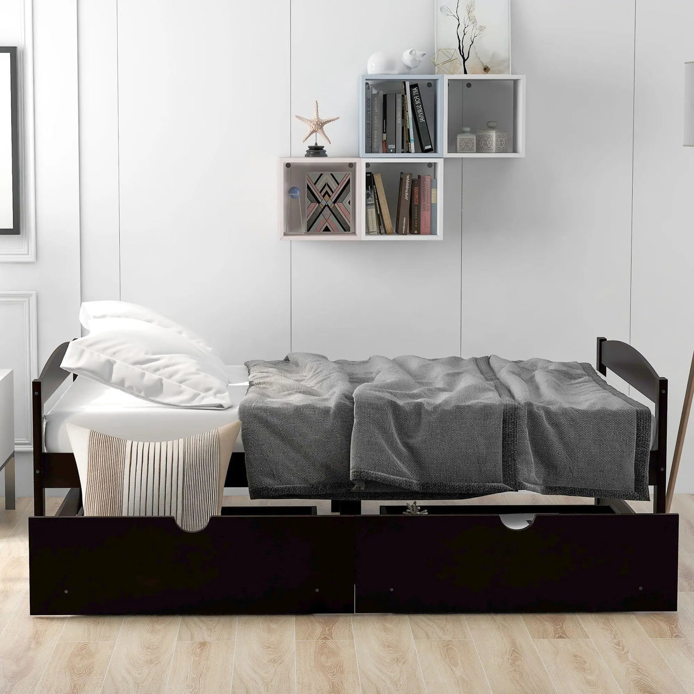 Platform Bed With 2 Drawers by HouseOfZazla