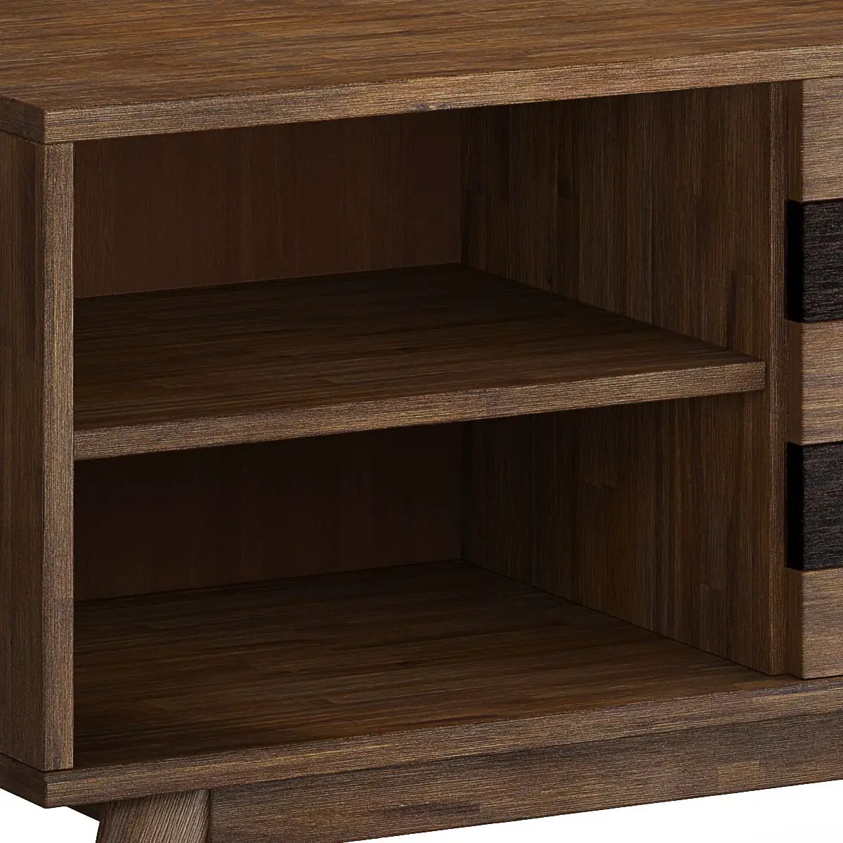 Clarkson - Low TV Stand - Rustic Natural Aged Brown by Unique Piece Furniture
