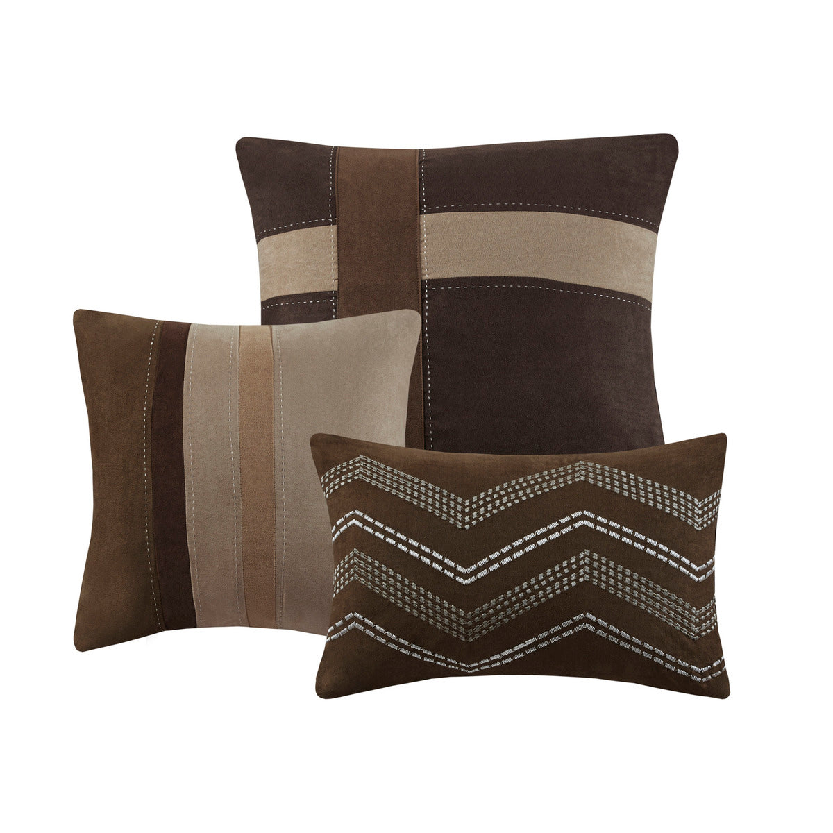 7 Piece Faux Suede Comforter Set, photo 6 of 10