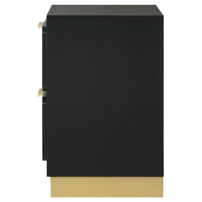 Caraway 2-drawer Nightstand Black by Unique Piece Furniture