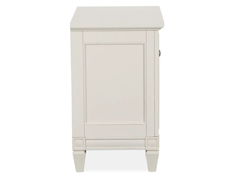 Willowbrook - Drawer Nightstand - Egg Shell White With Slight Rub Through by Unique Piece Furniture