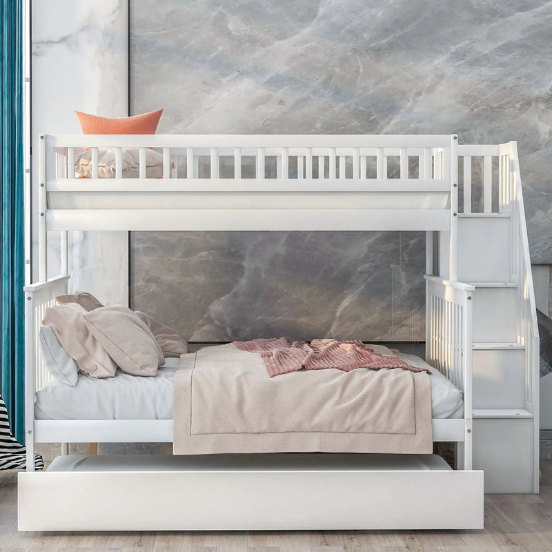 Bunk Bed With Staircase by HouseOfZazla