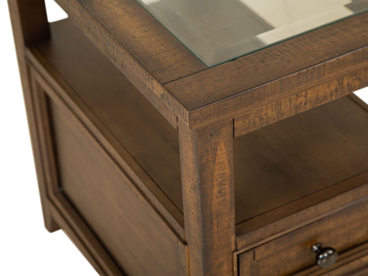 Bay Creek - Chairside End Table - Toasted Nutmeg, photo 2 of 7