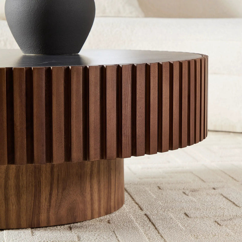 35.43" Nesting Round Sintered Stone Coffee Table by HouseOfZazla