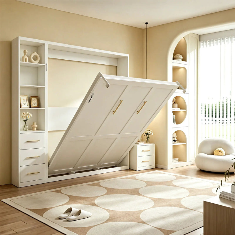 Folding Vertical Murphy Wall Bed by HouseOfZazla