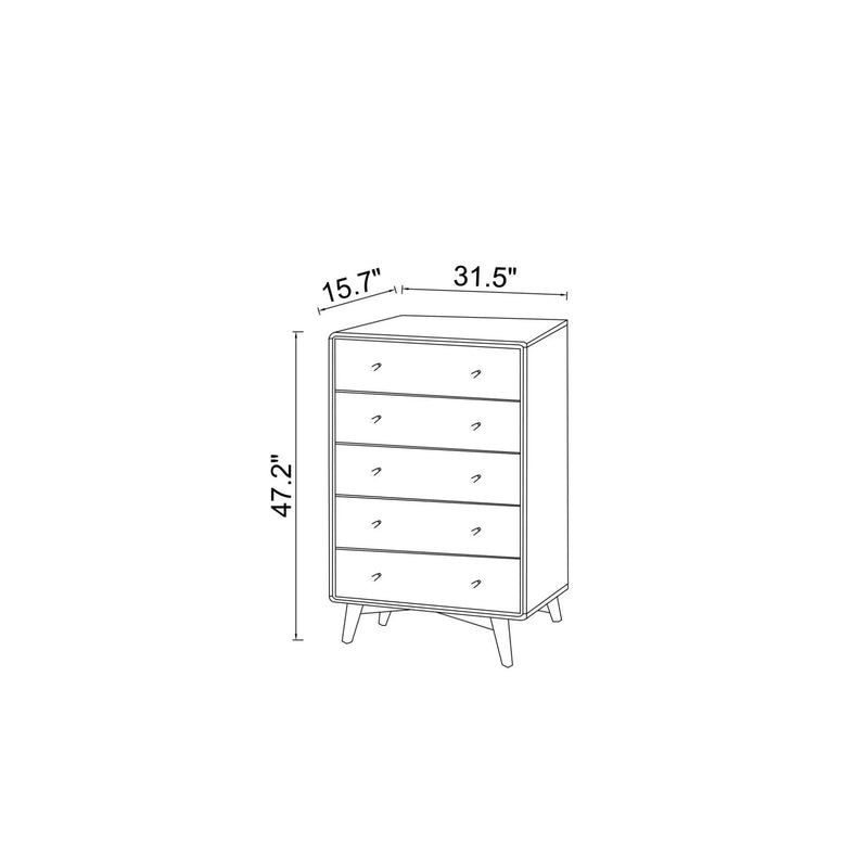 Caroline - Mid-Century, Modern Dresser by HouseOfZazla
