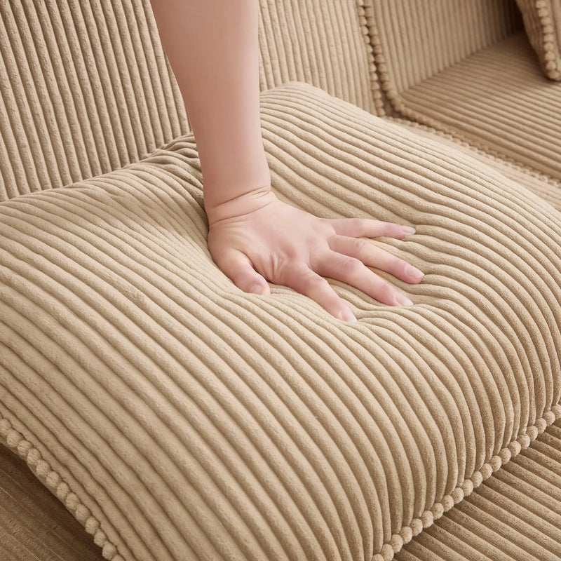 Armless Sofa With Pillow Corduroy - Camel by HouseOfZazla
