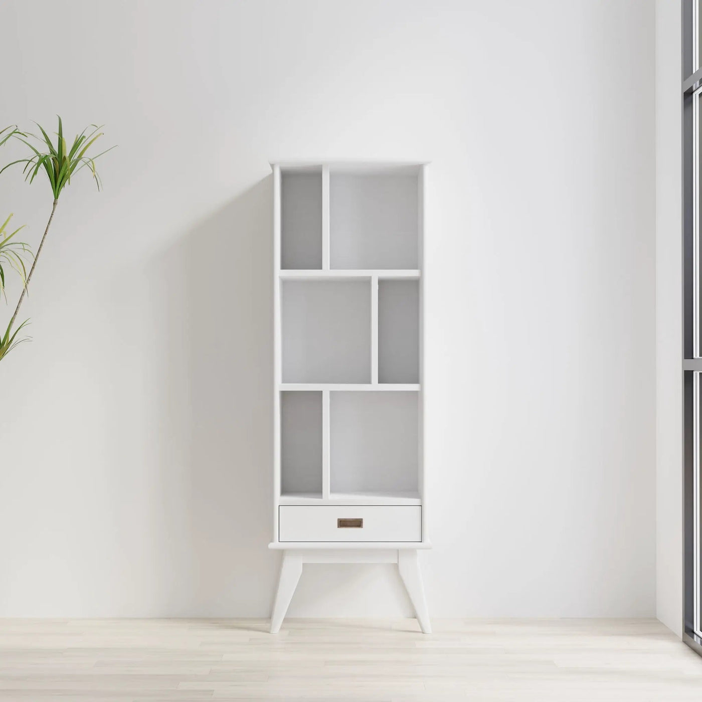 Draper - Mid Century Wide Bookcase And Storage Unit by HouseOfZazla