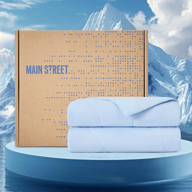 1-Piece 90x90" Cooling DA Comforter, Ice by HouseOfZazla