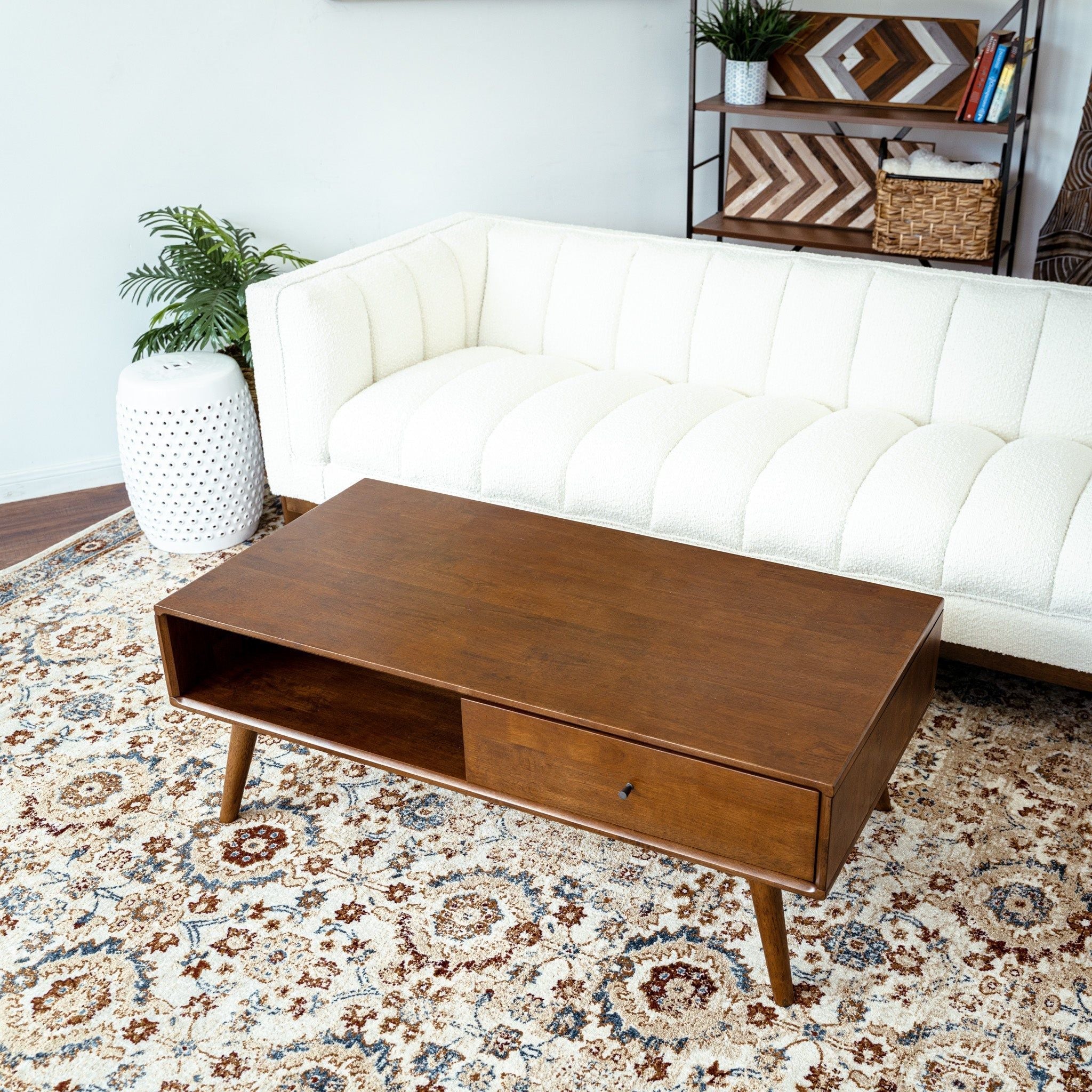 Caroline - Coffee Table - Walnut Brown by HouseOfZazla