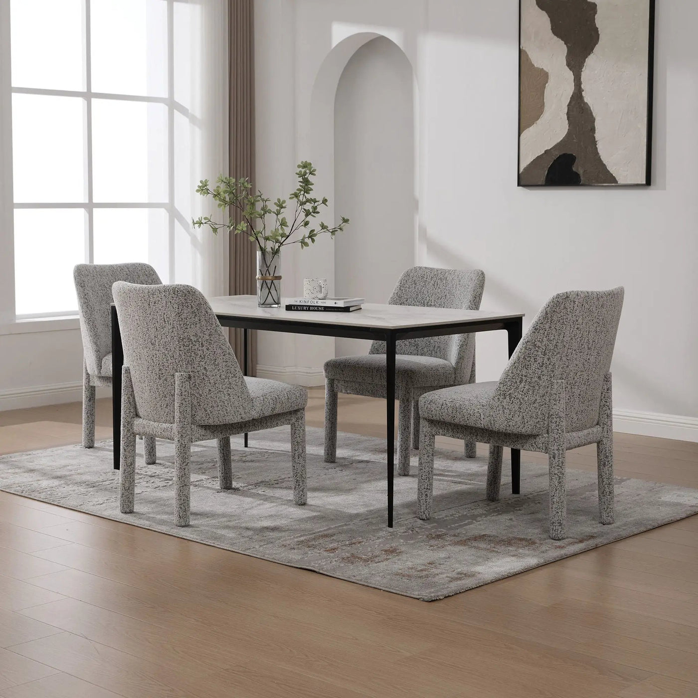 Wide Minimalist Dining Chair by HouseOfZazla