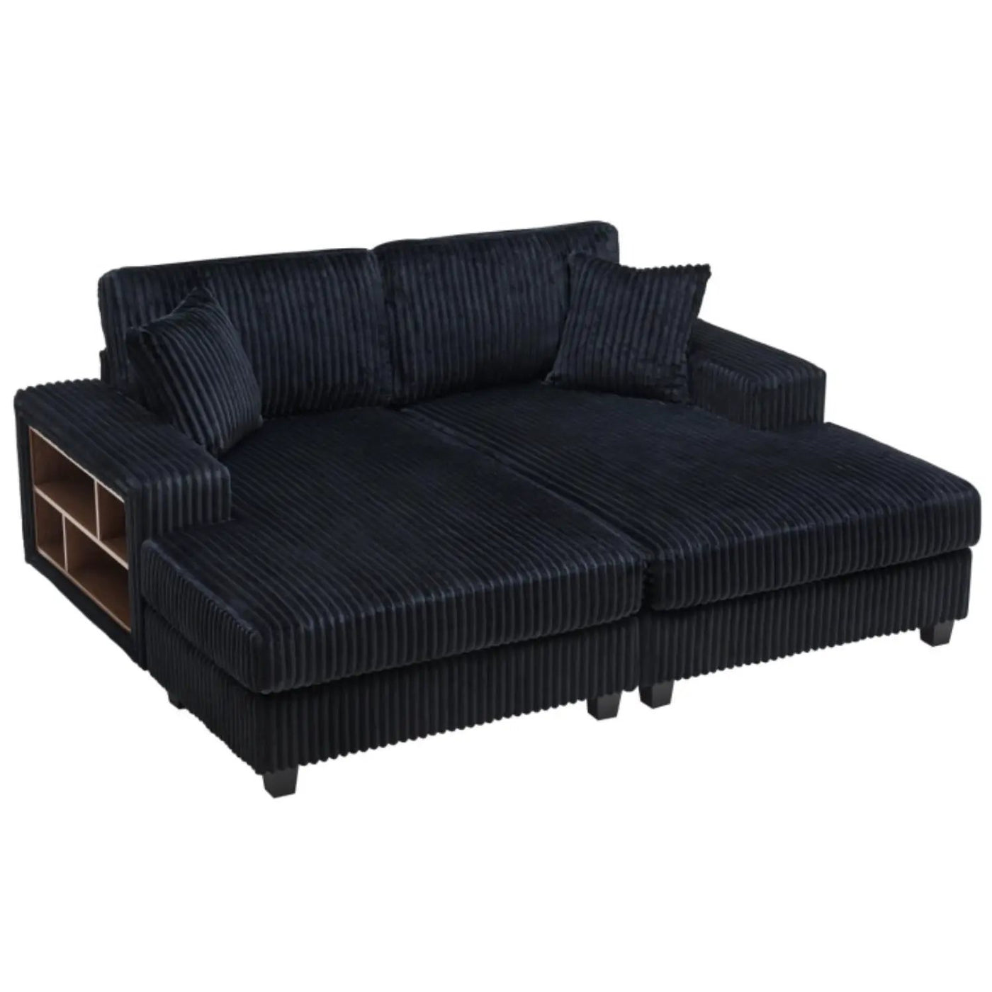 Convertible Sectional Sofa, Sleeper Oversized Living Room Lounge by HouseOfZazla
