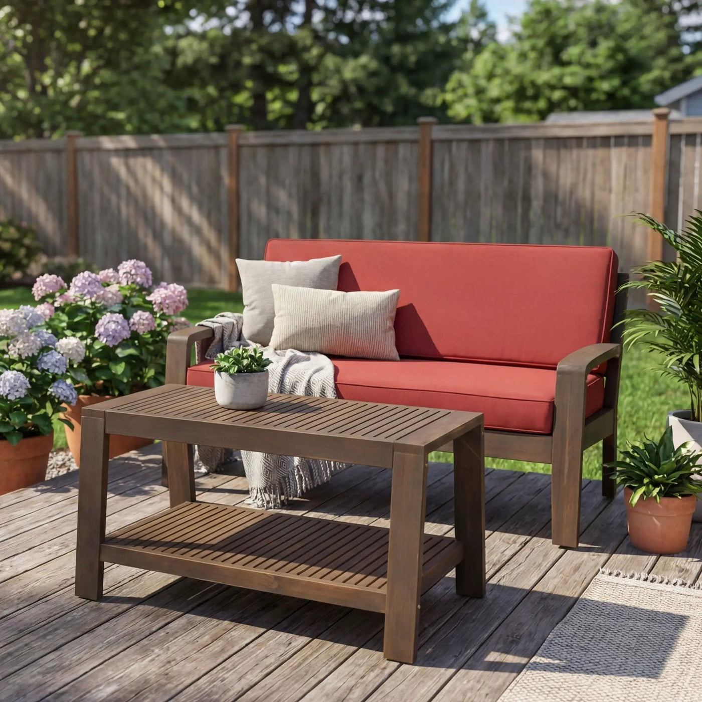2 Piece Conversation Set, Loveseat & Coffee Table by HouseOfZazla