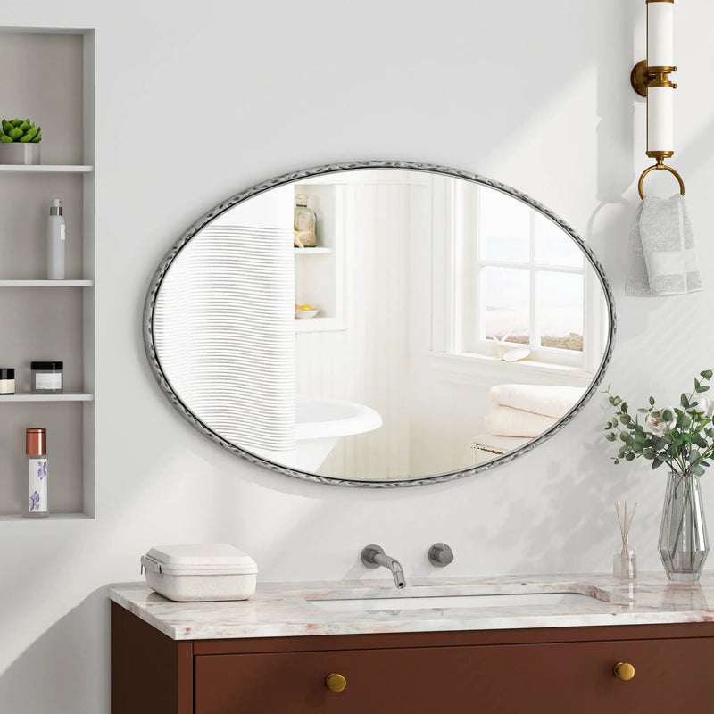 Art Oval Retro Mirror, Wall Hanging by HouseOfZazla