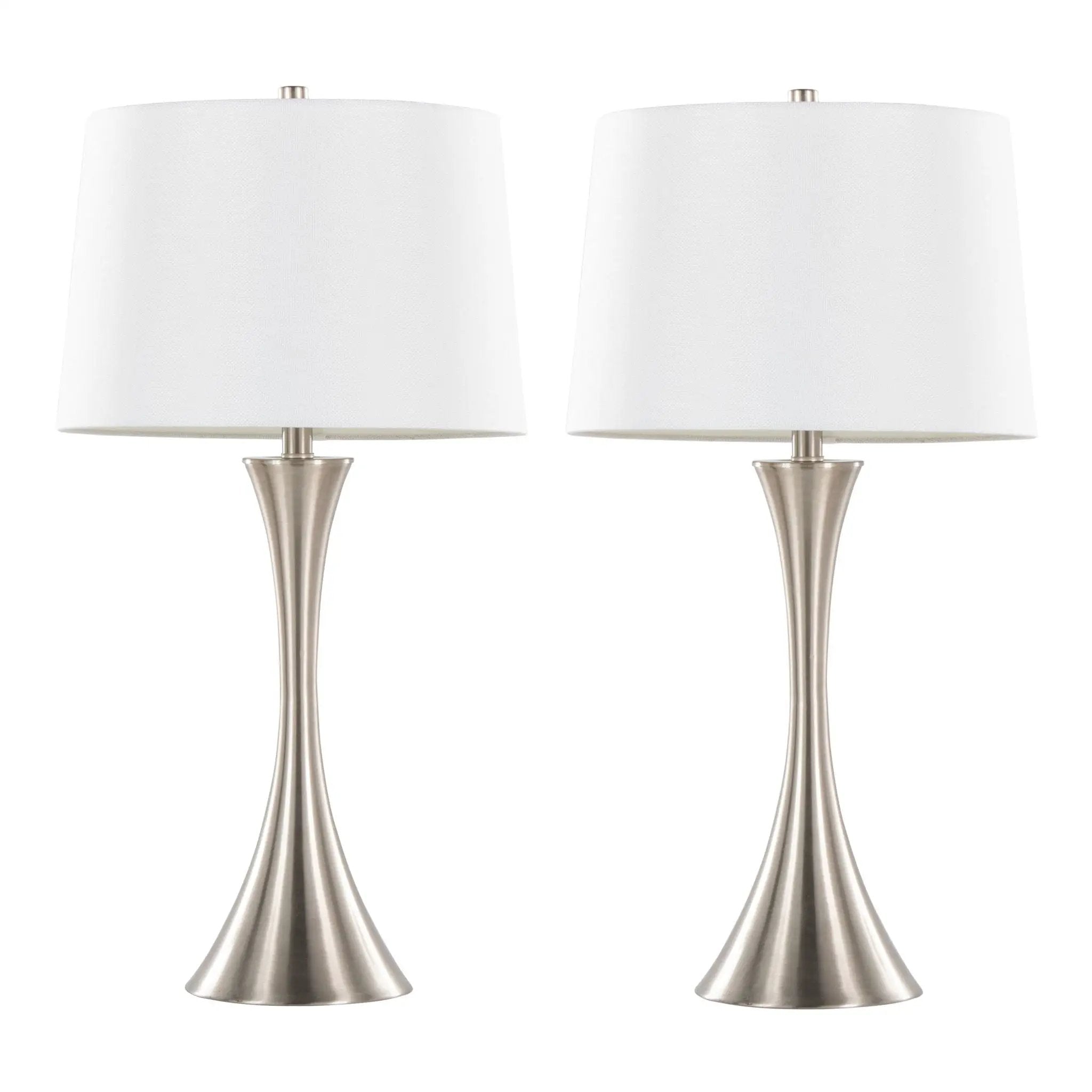 Lenuxe - Contemporary Elegant Table Lamp (Set of 2) by HouseOfZazla
