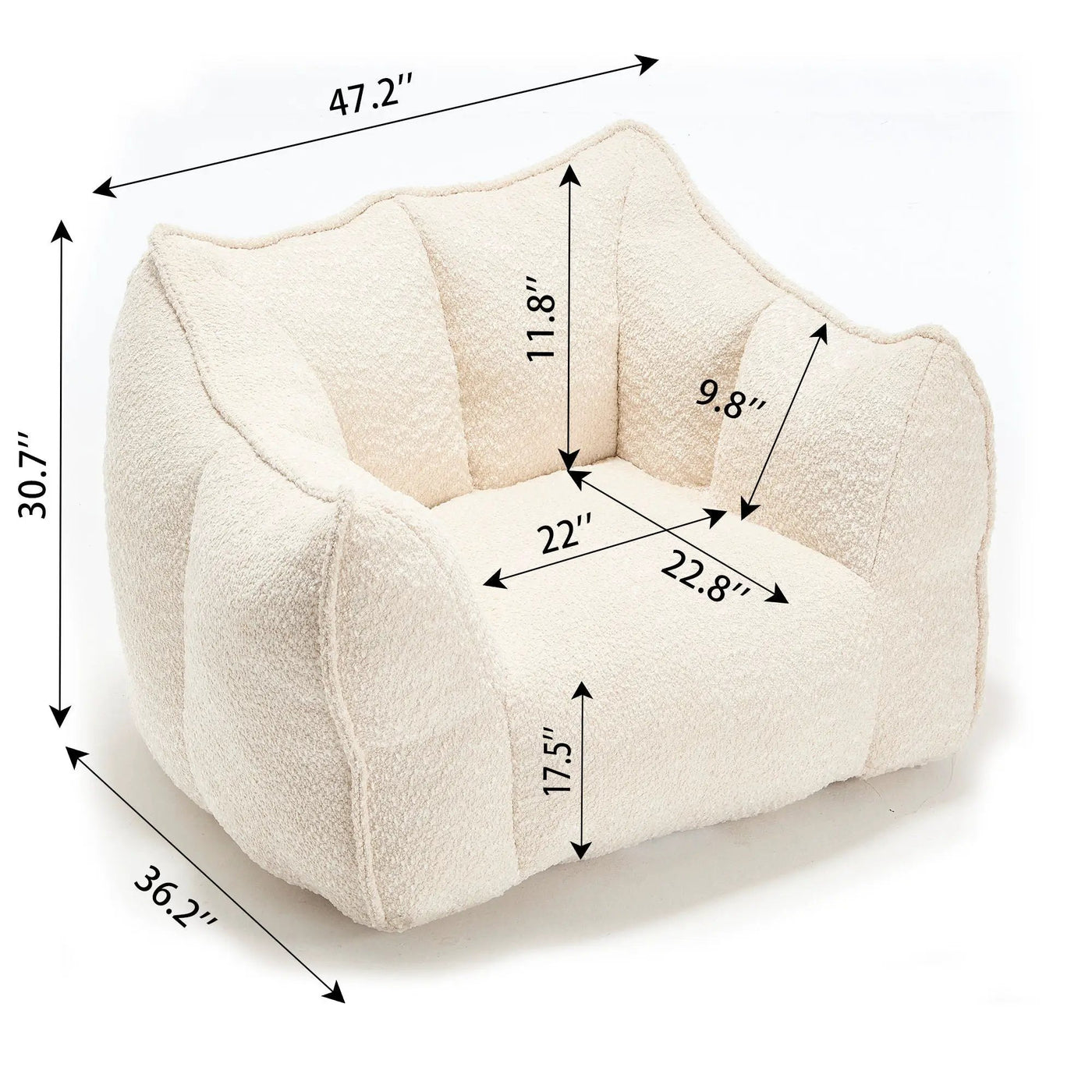 Comfortable Chenille Sofa Chairs With Highly Resilient Foam by HouseOfZazla