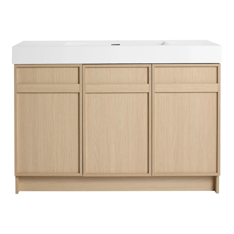 Freestanding Bathroom Vanity With Resin Sink & Soft Close Cabinet Doors by HouseOfZazla