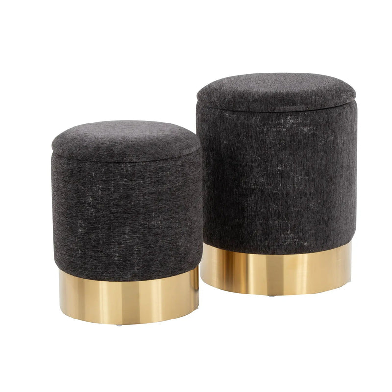Marla - Contemporary Nesting Ottoman Set by Unique Piece Furniture