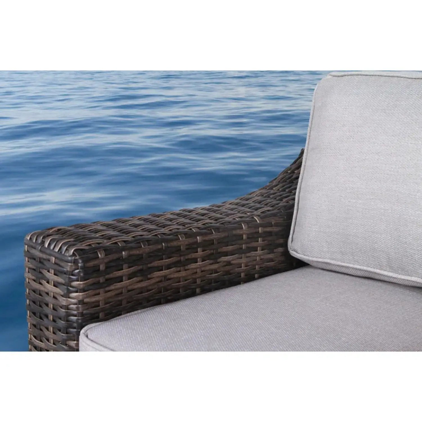 Chic Wide Outdoor Loveseat With Cushions by HouseOfZazla