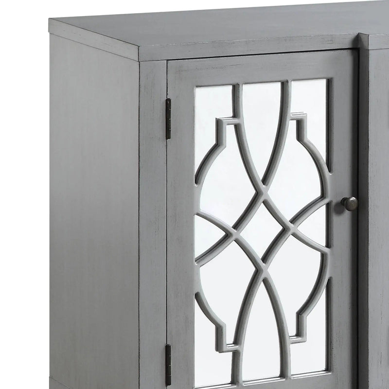 Magdi Console Cabinet - Antique Gray by HouseOfZazla