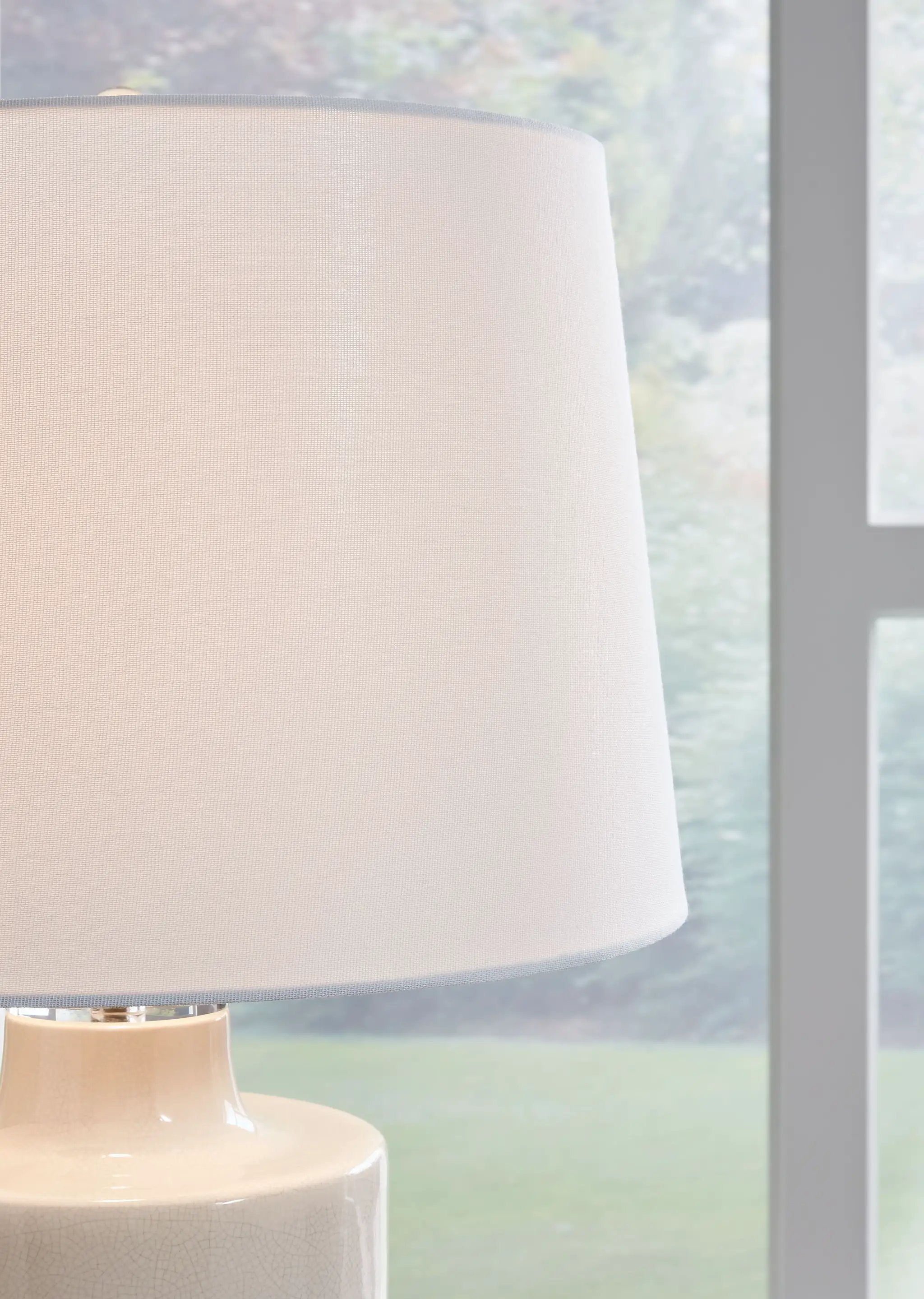 Cylener - Ceramic Table Lamp - Off White by Unique Piece Furniture