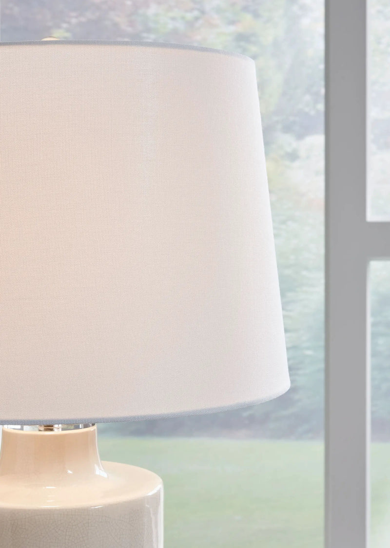 Cylener - Ceramic Table Lamp - Off White by Unique Piece Furniture