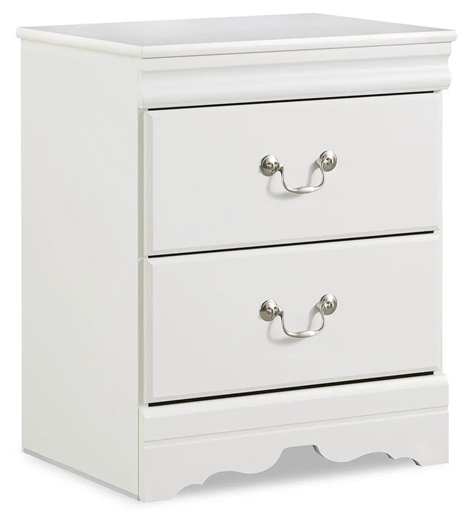 Anarasia - Two Drawer Night Stand - White by Unique Piece Furniture
