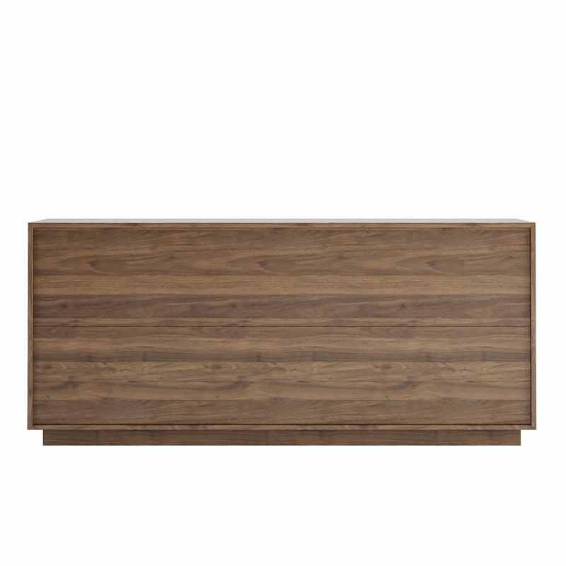 Walnut Buffet Cabinet with Storage - 4-Door Modern Sideboard, photo 10 of 10