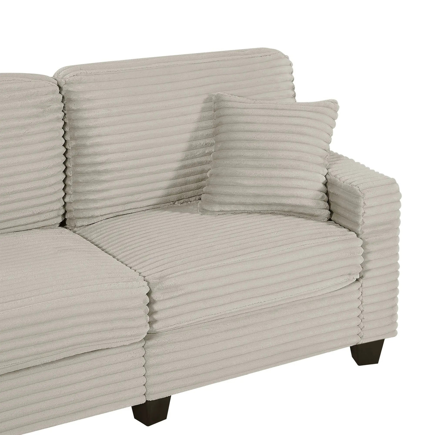 Upholstered U-Shaped Sectional Sofa With Movable Ottoman And Side Storage Pockets by HouseOfZazla