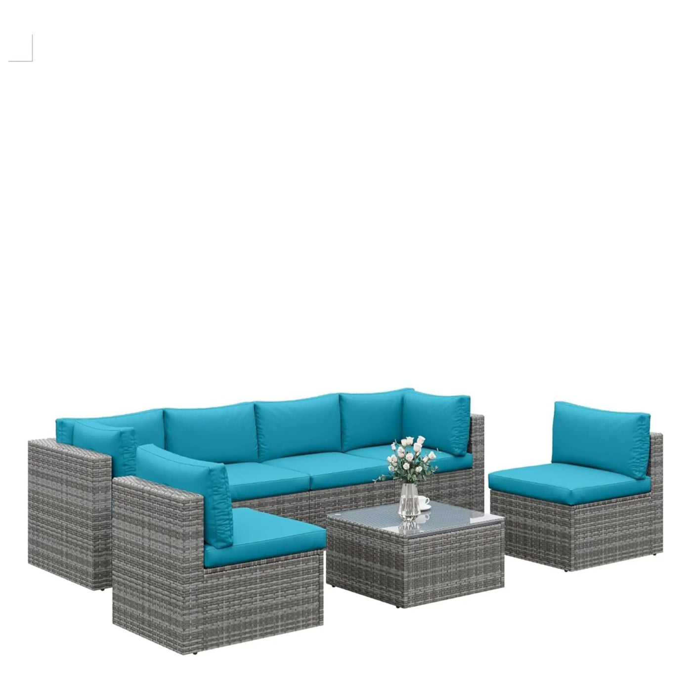 Modern Patio Set With Coffee Table by HouseOfZazla