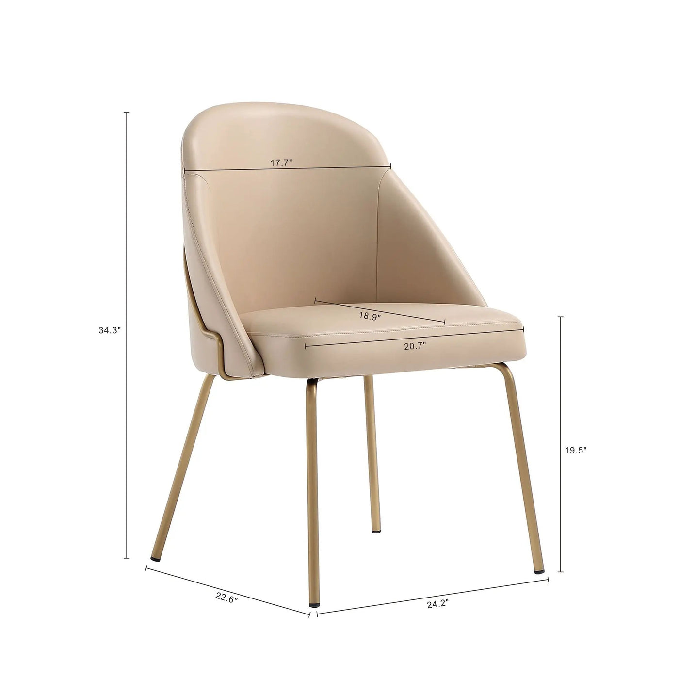 Gracie - Upholstered Dining Chair by HouseOfZazla