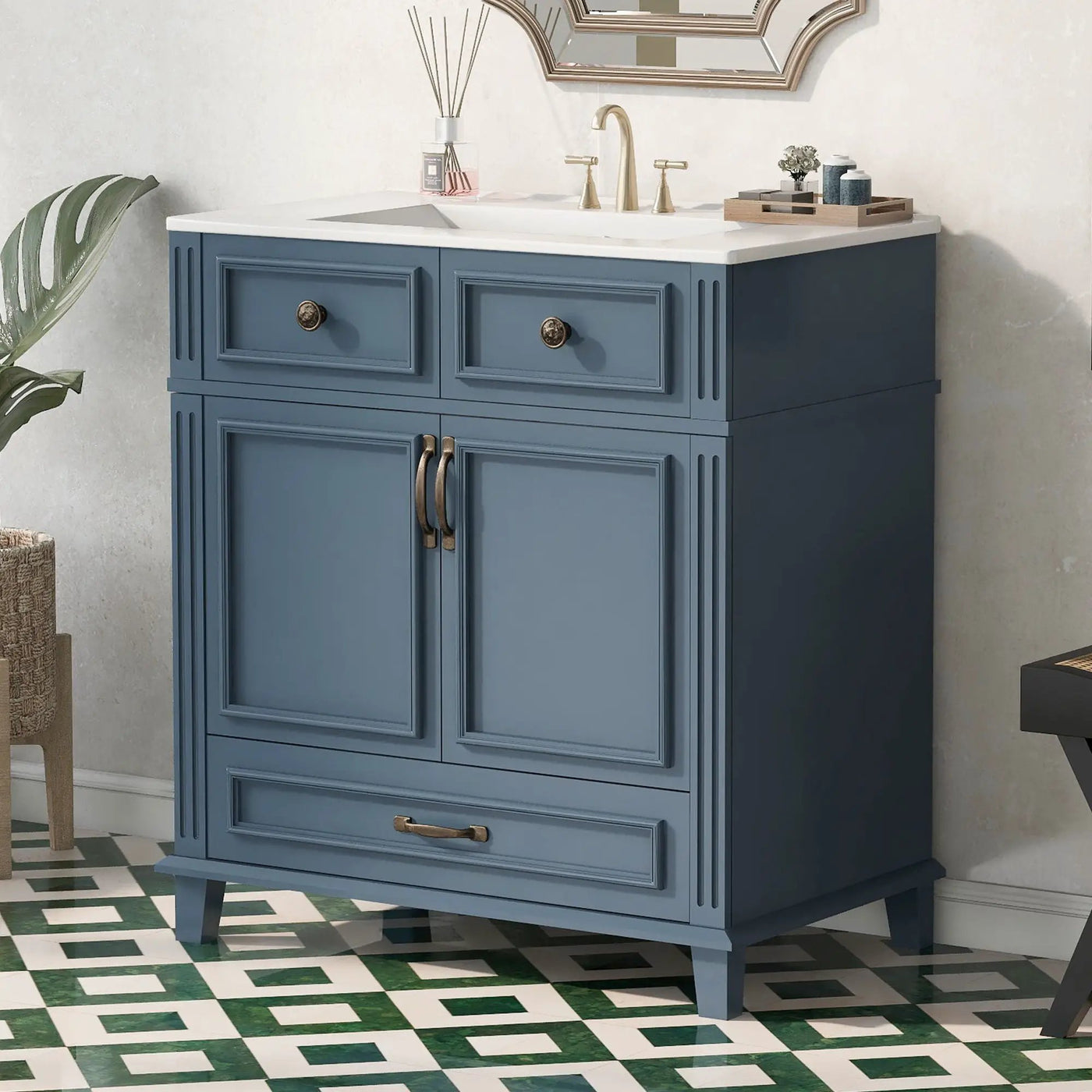 Bathroom Vanity With Sink, Storage Cabinet by Unique Piece Furniture