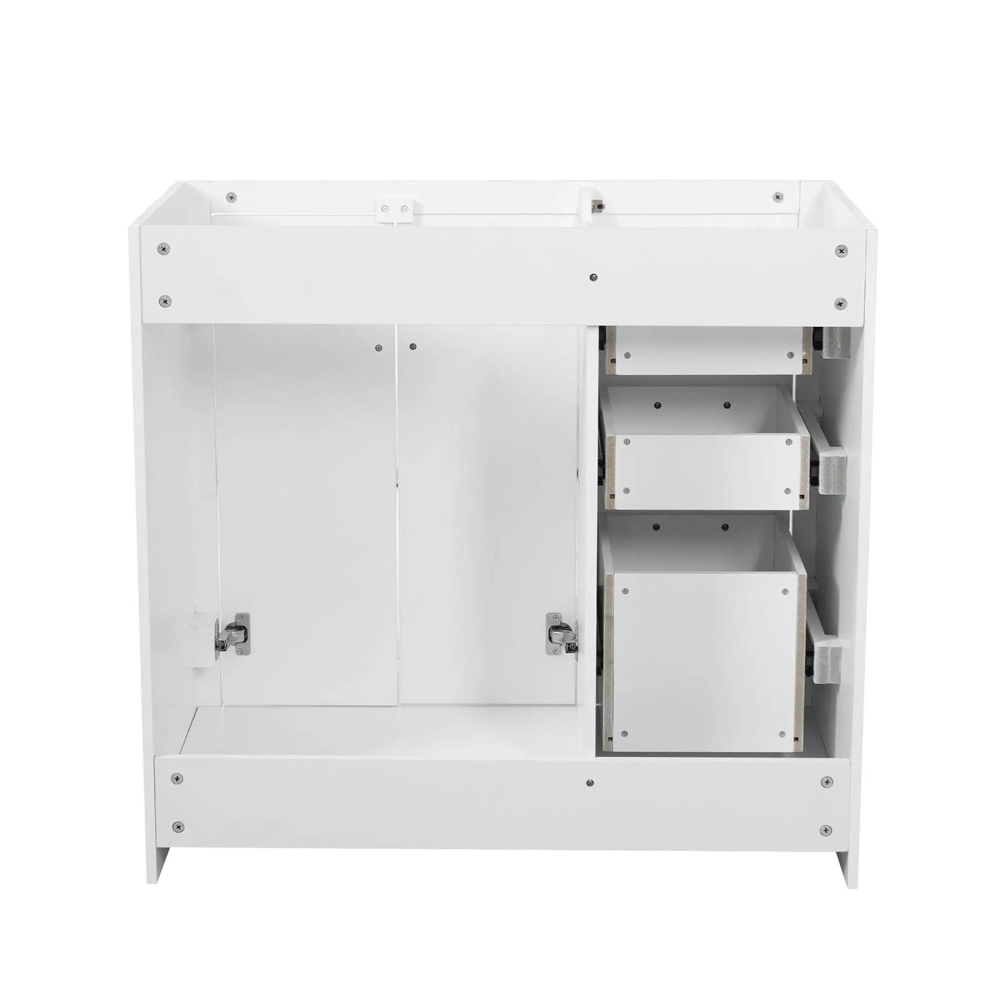 Retro Style Bathroom Vanity, 3 Drawers & Soft Closing Doors by HouseOfZazla