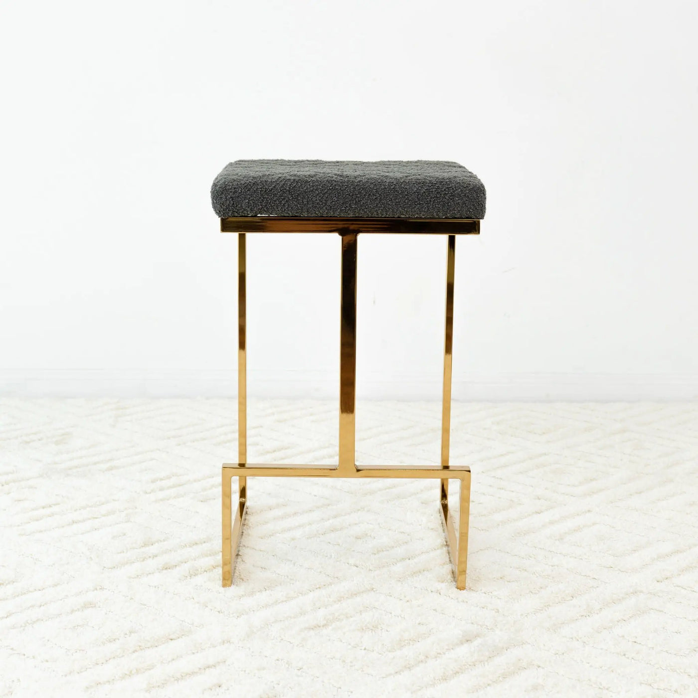 Joel - Mid Century Modern Luxury Upholstered Stool by Unique Piece Furniture