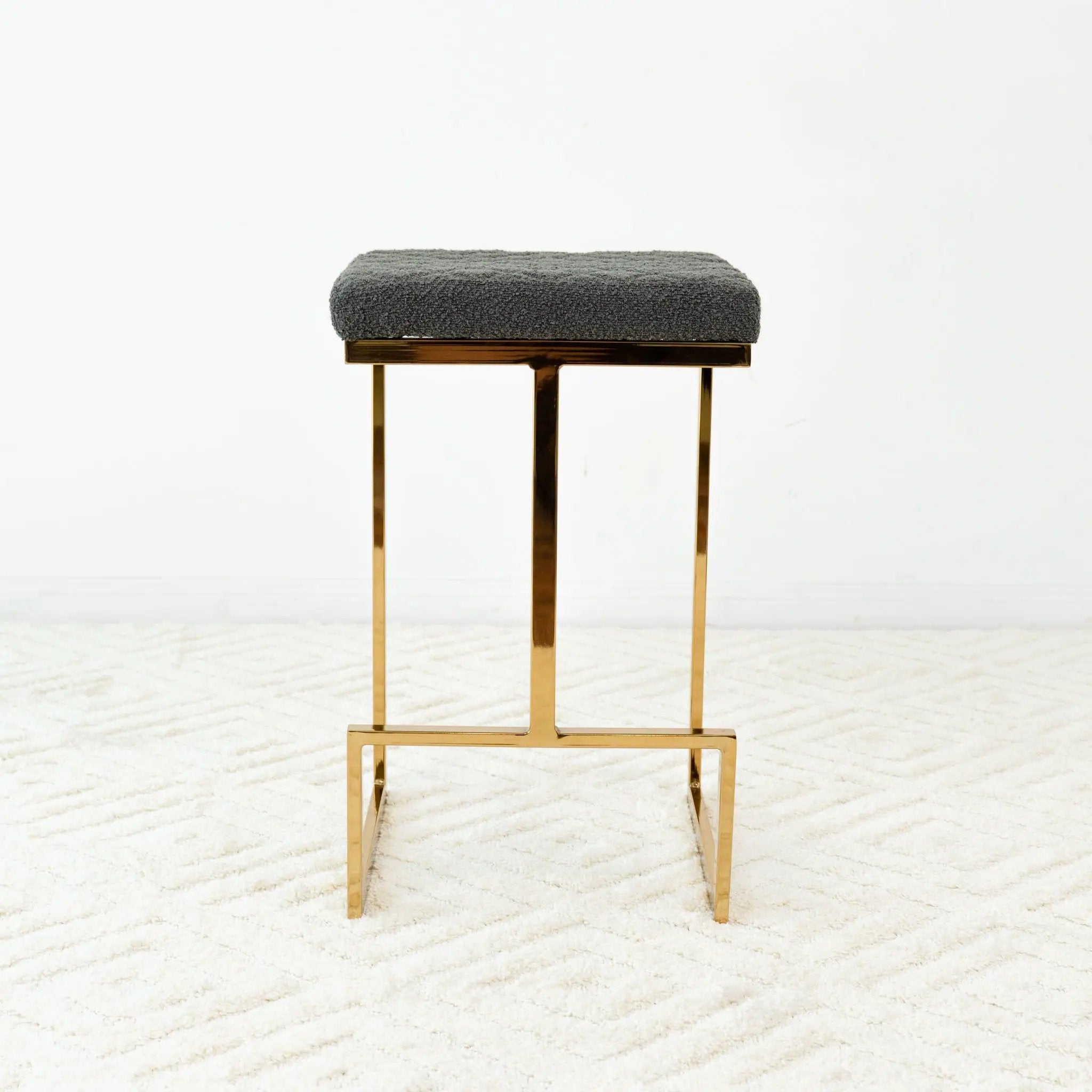 Joel - Mid Century Modern Luxury Upholstered Stool by Unique Piece Furniture