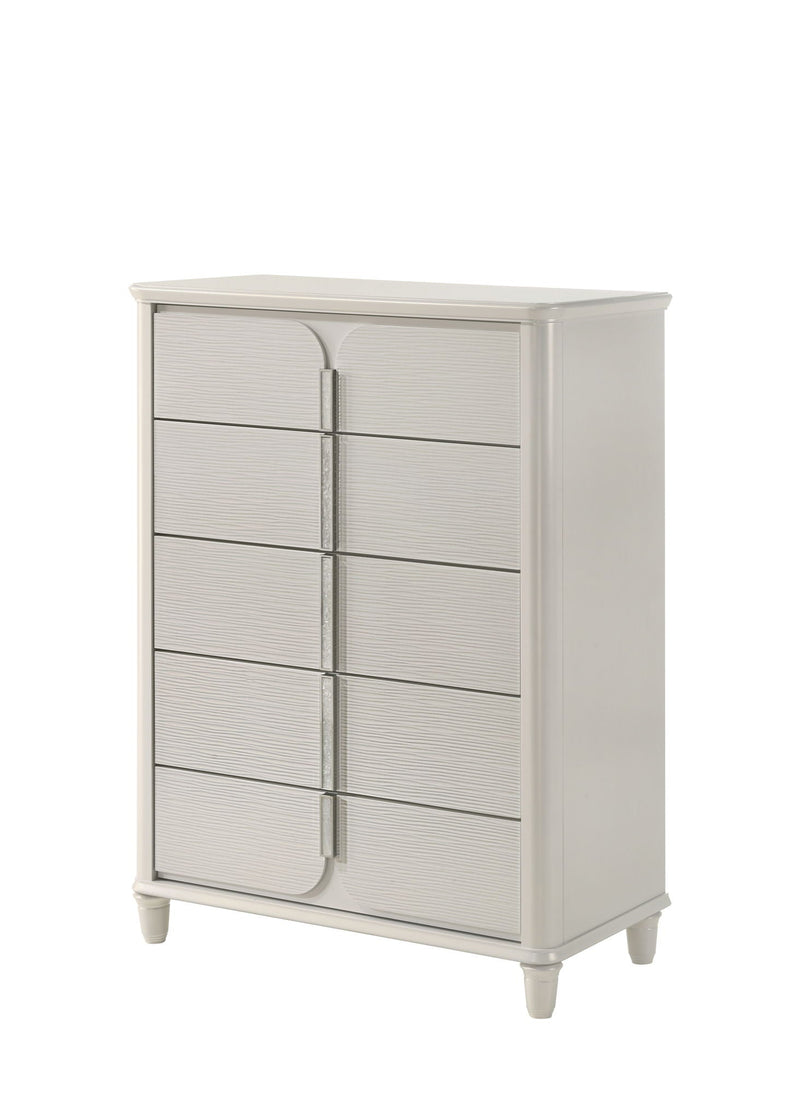 Laveda Chest with Five Drawers - White