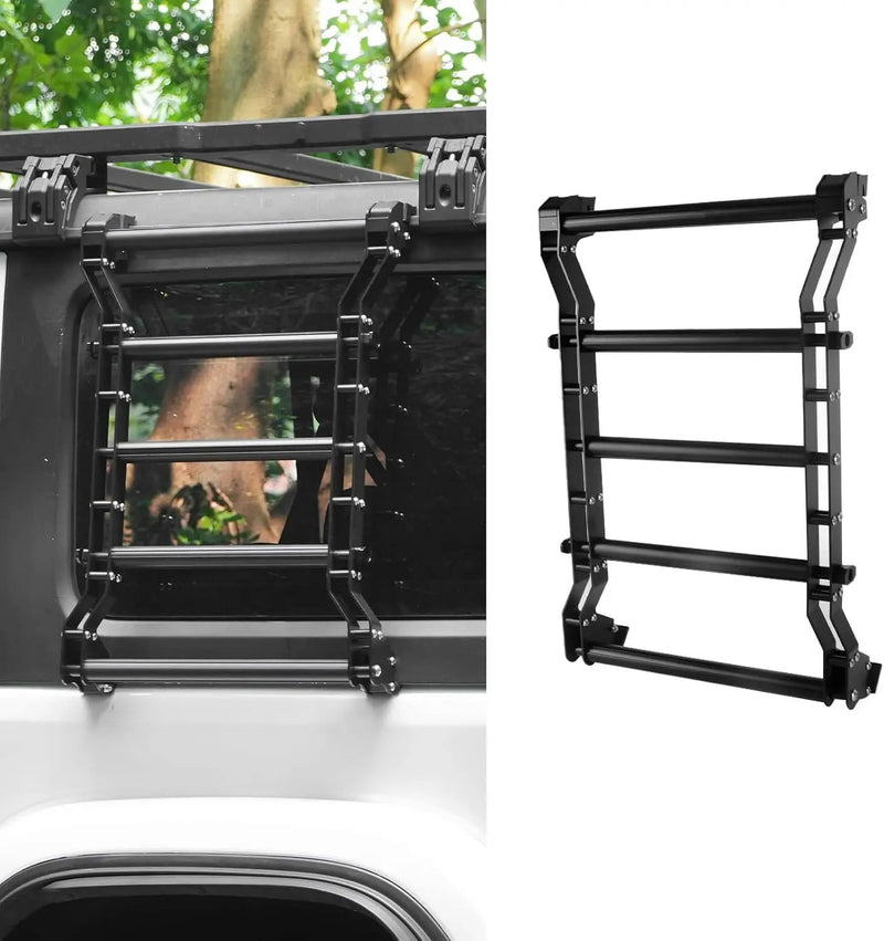 Rear Window Ladder for Jeep Wrangler JL JLU (2018-2025) by HouseOfZazla