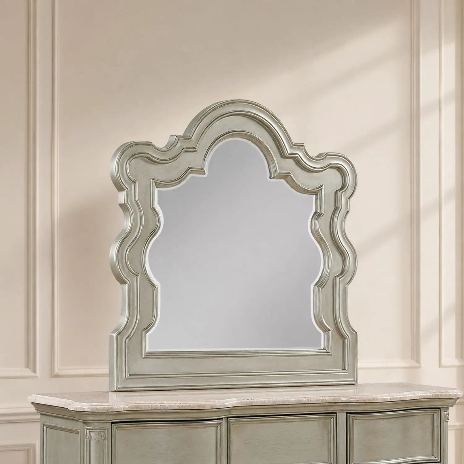 Bella - Bedroom Mirror (Dresser Not Included) - Champagne by HouseOfZazla