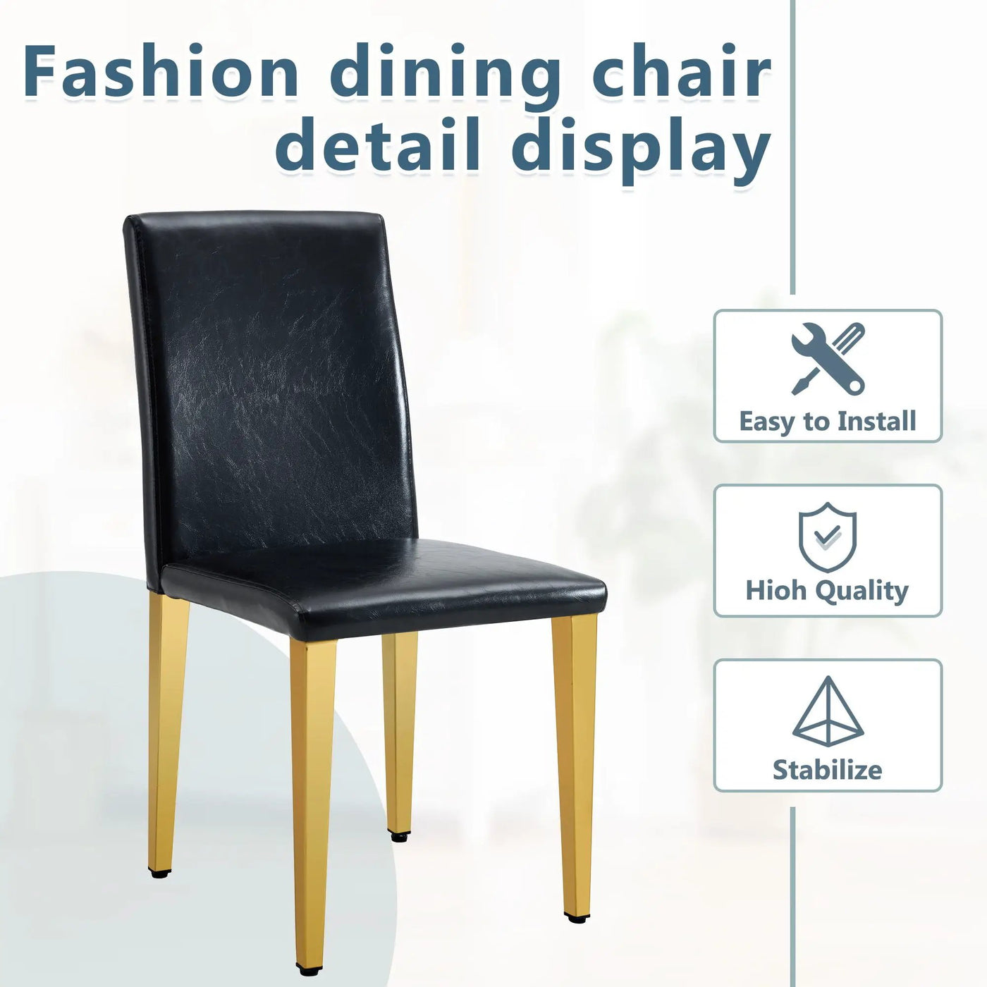 Modern Dining Chairs With Metal Legs by HouseOfZazla