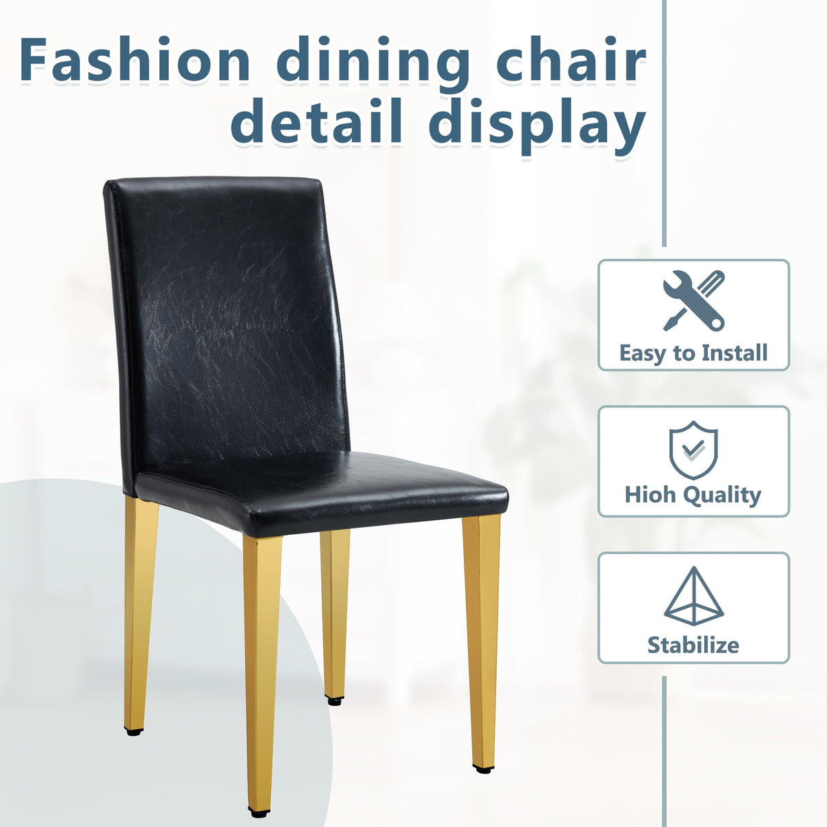 Modern Dining Chairs With Metal Legs, photo 5 of 33