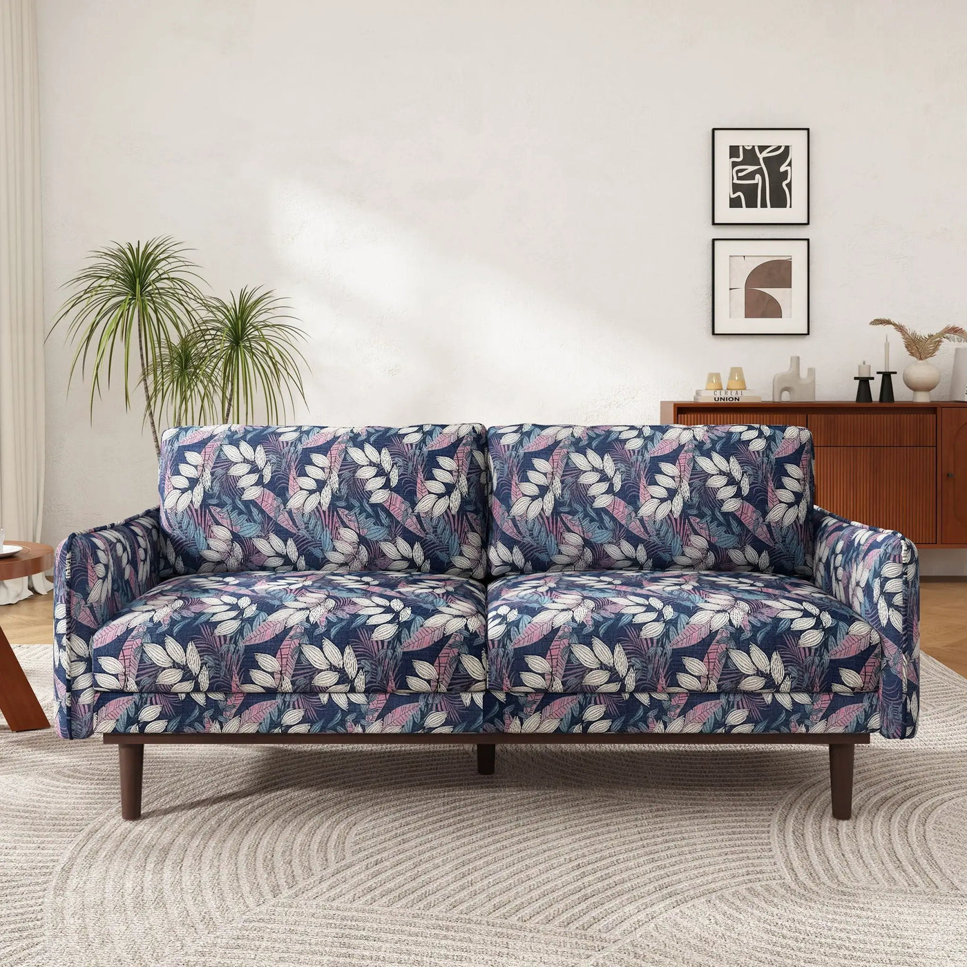2 Seater Loveseat Sofa With Spacious Seating Area by Unique Piece Furniture