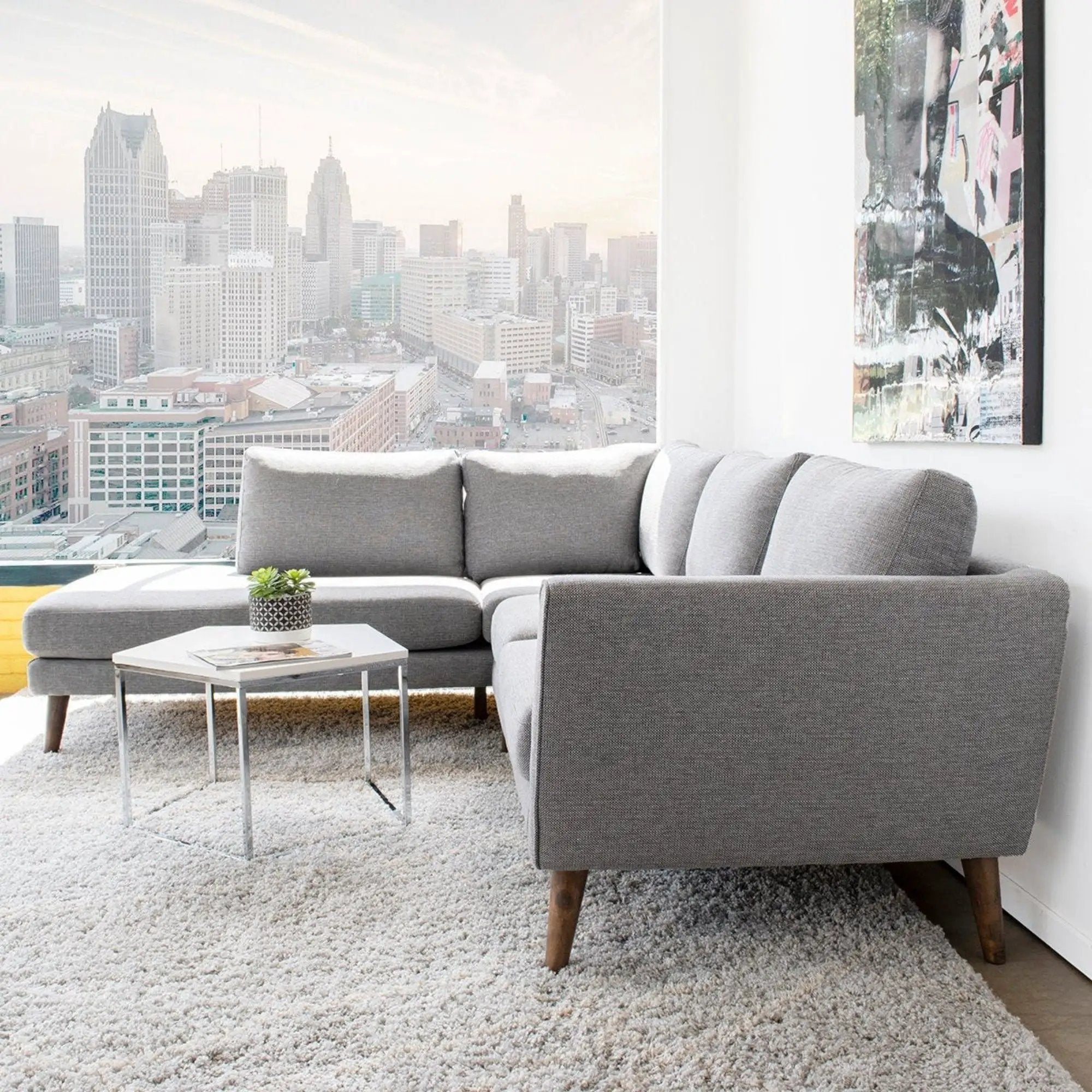 Benson - Sectional Sofa With Chaise by HouseOfZazla
