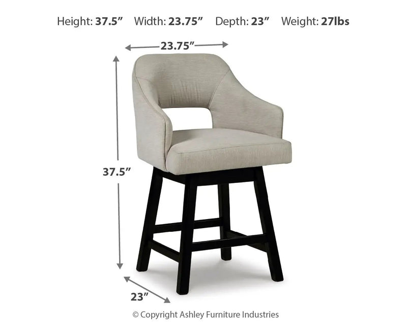 Tallenger - Upholstered Swivel Barstool (Set of 2) by Unique Piece Furniture
