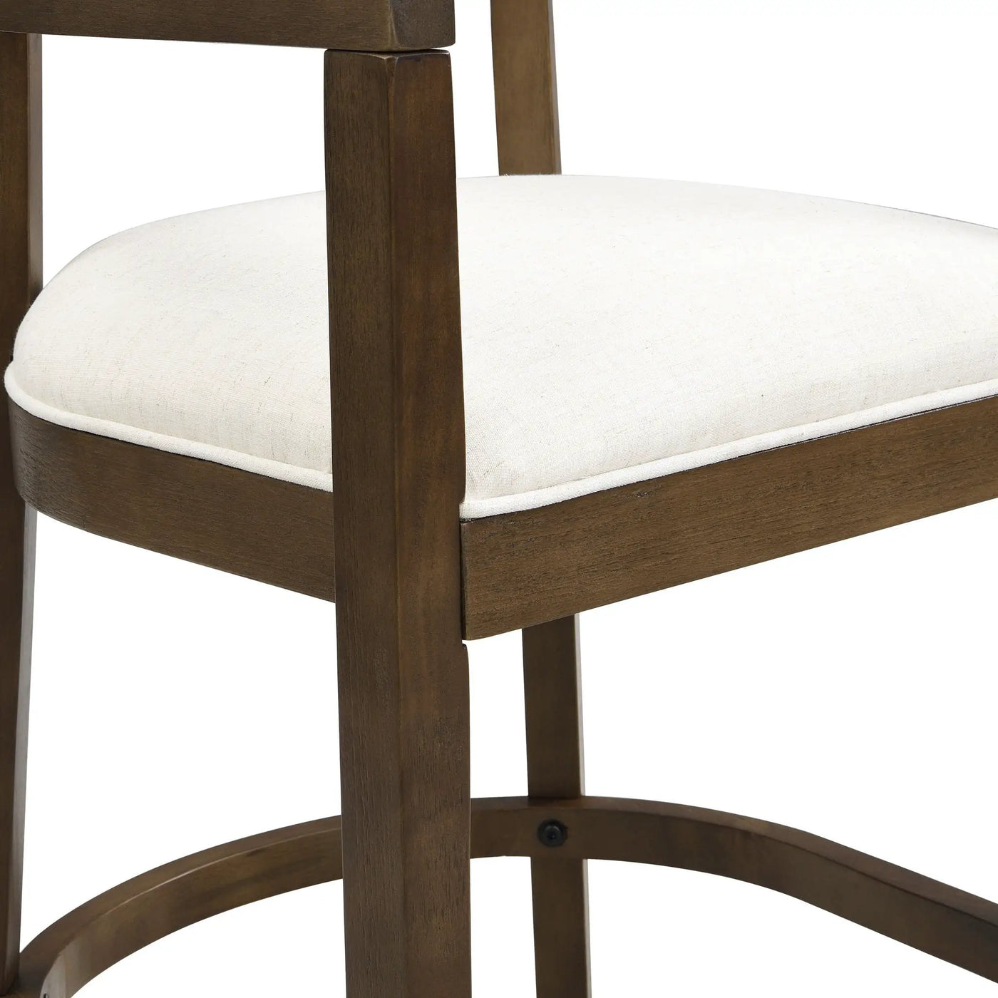 Modern Rubberwood Counter Stool Set With Upholstered Seats by HouseOfZazla