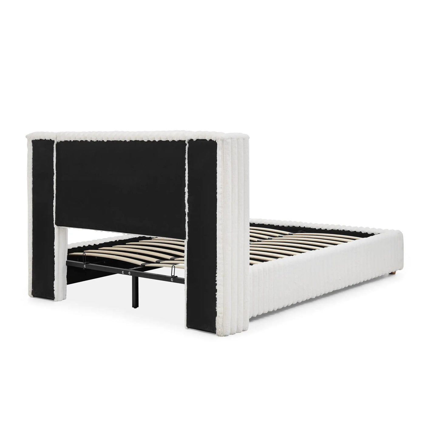 Functional Vertical Striped Bed With Gas Lift Storage by HouseOfZazla