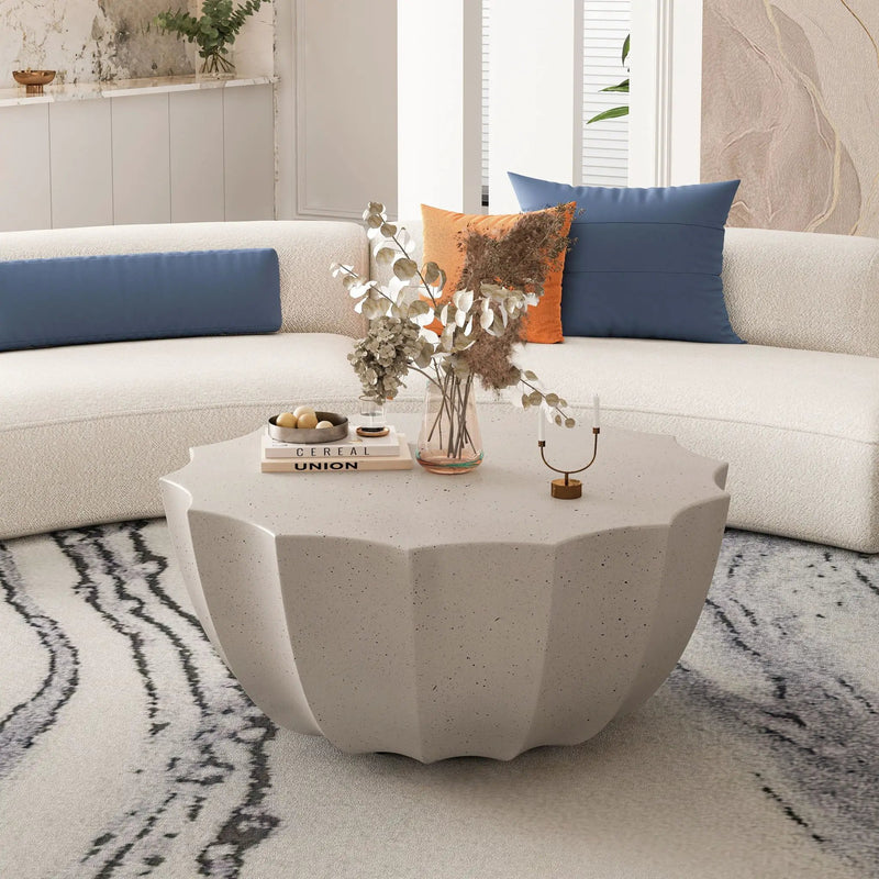 Modern Round Coffee Table For Indoor / Outdoor by Unique Piece Furniture