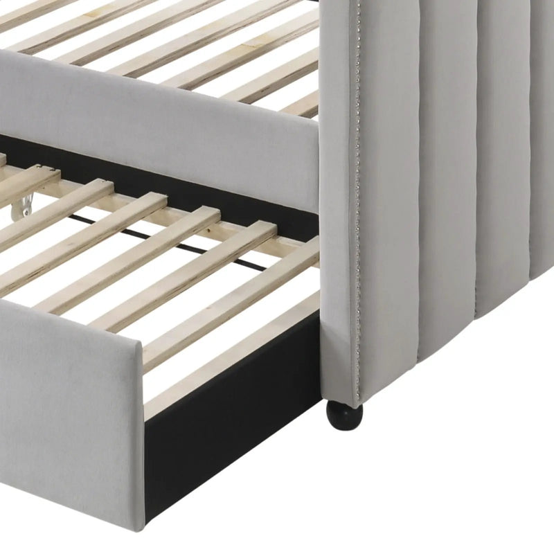 Peridot - Twin Daybed With Trundle - Dove Gray by Unique Piece Furniture